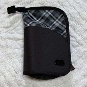 LUG Canoe Cosmetic Brush Holder in Plaid Grey